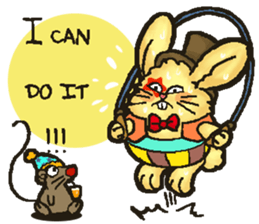 Jerokee the Bunny & Cheese the Rat. sticker #11225710