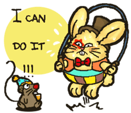 Jerokee the Bunny & Cheese the Rat. sticker #11225710