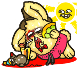 Jerokee the Bunny & Cheese the Rat. sticker #11225711