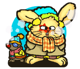 Jerokee the Bunny & Cheese the Rat. sticker #11225712