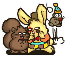 Jerokee the Bunny & Cheese the Rat. sticker #11225715
