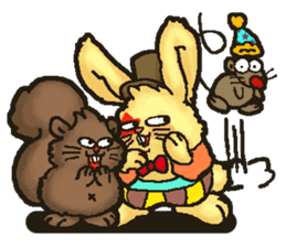 Jerokee the Bunny & Cheese the Rat. sticker #11225715