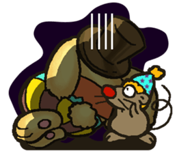 Jerokee the Bunny & Cheese the Rat. sticker #11225716