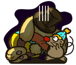 Jerokee the Bunny & Cheese the Rat. sticker #11225716