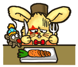 Jerokee the Bunny & Cheese the Rat. sticker #11225718
