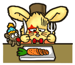 Jerokee the Bunny & Cheese the Rat. sticker #11225718