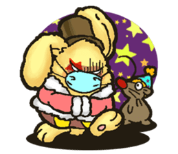 Jerokee the Bunny & Cheese the Rat. sticker #11225719