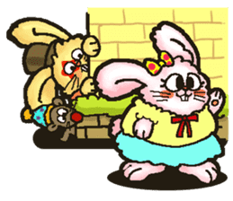 Jerokee the Bunny & Cheese the Rat. sticker #11225723