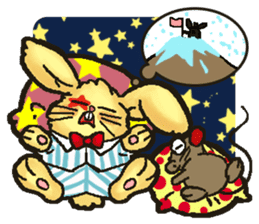Jerokee the Bunny & Cheese the Rat. sticker #11225724