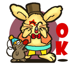 Jerokee the Bunny & Cheese the Rat. sticker #11225725