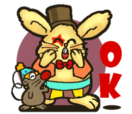 Jerokee the Bunny & Cheese the Rat. sticker #11225725