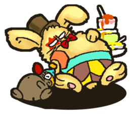 Jerokee the Bunny & Cheese the Rat. sticker #11225729