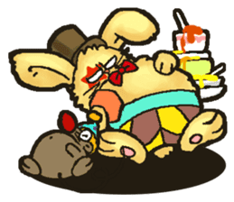 Jerokee the Bunny & Cheese the Rat. sticker #11225729