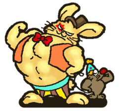 Jerokee the Bunny & Cheese the Rat. sticker #11225730