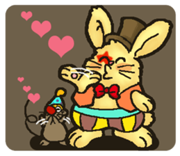 Jerokee the Bunny & Cheese the Rat. sticker #11225731