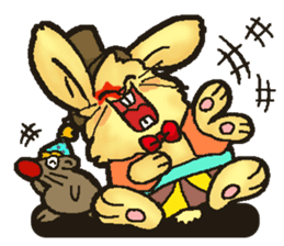 Jerokee the Bunny & Cheese the Rat. sticker #11225732