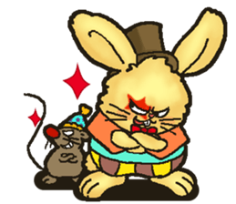 Jerokee the Bunny & Cheese the Rat. sticker #11225734