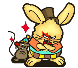 Jerokee the Bunny & Cheese the Rat. sticker #11225734