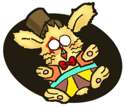 Jerokee the Bunny & Cheese the Rat. sticker #11225735