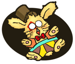 Jerokee the Bunny & Cheese the Rat. sticker #11225735