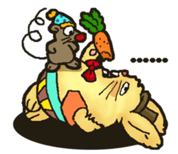 Jerokee the Bunny & Cheese the Rat. sticker #11225736