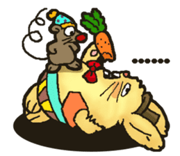 Jerokee the Bunny & Cheese the Rat. sticker #11225736