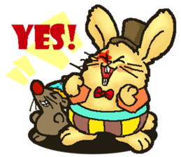 Jerokee the Bunny & Cheese the Rat. sticker #11225738