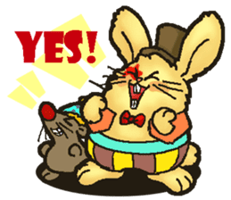 Jerokee the Bunny & Cheese the Rat. sticker #11225738