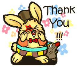 Jerokee the Bunny & Cheese the Rat. sticker #11225740