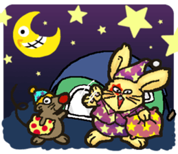 Jerokee the Bunny & Cheese the Rat. sticker #11225743
