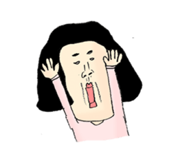 very cute girl sticker sticker #11231200