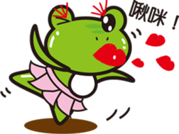 Attitude to life for four frog sticker #11262495