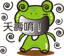 Attitude to life for four frog sticker #11262497