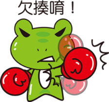 Attitude to life for four frog sticker #11262516