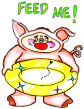 Cute Baby in Costume sticker #11307661