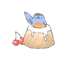 Sweet and bird sticker #11362967