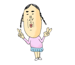 very very cute girl's sticker sticker #11437278