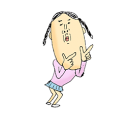 very very cute girl's sticker sticker #11437281