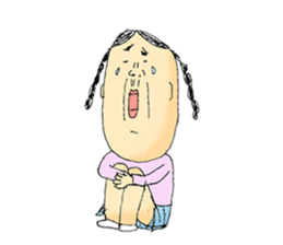 very very cute girl's sticker sticker #11437297