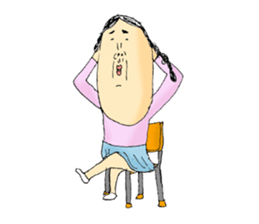 very very cute girl's sticker sticker #11437299