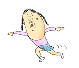 very very cute girl's sticker sticker #11437304