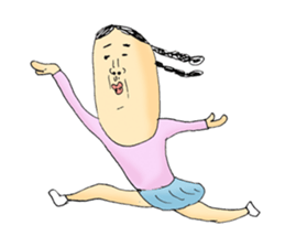 very very cute girl's sticker sticker #11437309