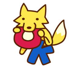 kitsunekko fox sticker sticker #11510173