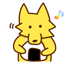 kitsunekko fox sticker sticker #11510200
