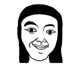 Ugly girl sticker #11513825