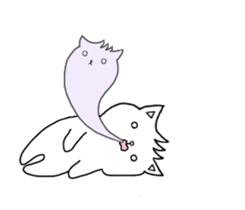 New Cat in Takeshi's house 2 sticker #11528594