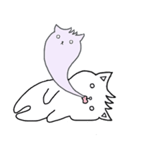 New Cat in Takeshi's house 2 sticker #11528594