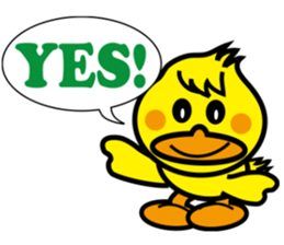 Little fat duck sticker #11551376