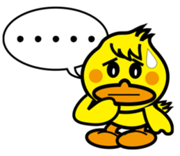 Little fat duck sticker #11551405