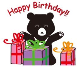 TAIWAN Only-Black Bear sticker #11566872